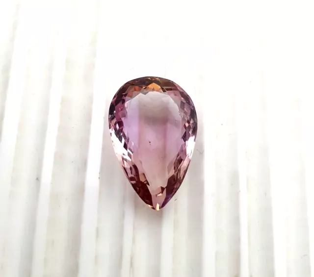 Natural Untreated Ametrine Pear Faceted Loose Gemstone 13x19.50 MM 12.40 CT