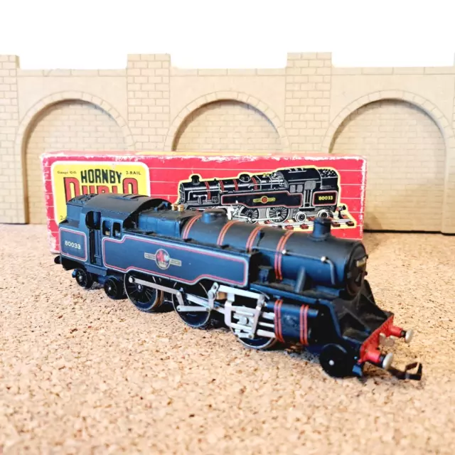 Hornby Dublo  2 Rail  2218  2-6-4  Tank Locomotive  80033 Br Black  Free Post
