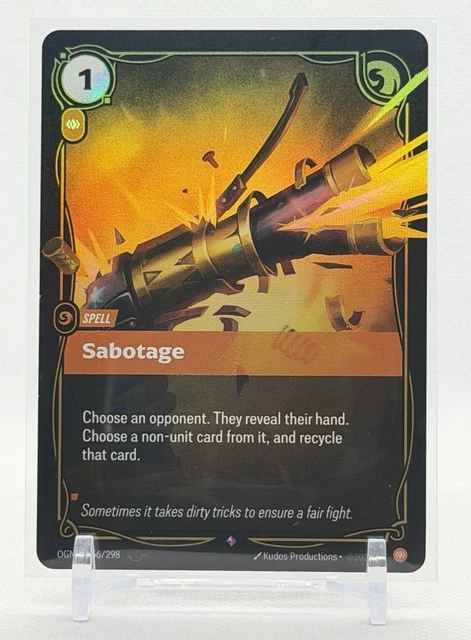 RIFTBOUND: LEAGUE OF Legends TCG - Sabotage - 156/298 Origins (OGN ...
