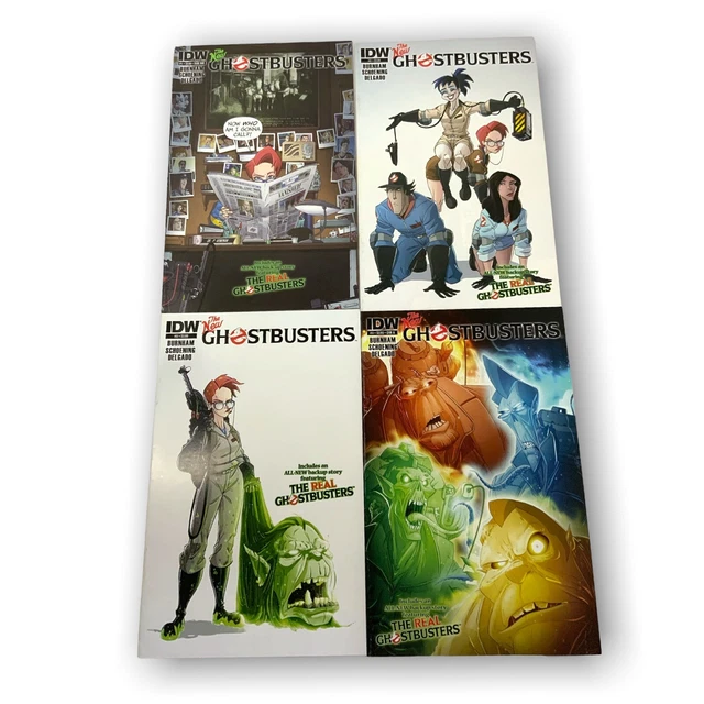 IDW Comics The New Ghostbusters Comics Issues 1 2 3 4 Set Lot Real Ghostbusters