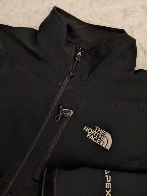 The North Face Jacket Men's S Apex Bionic Coat Black Windwall Polar Fleece Lined