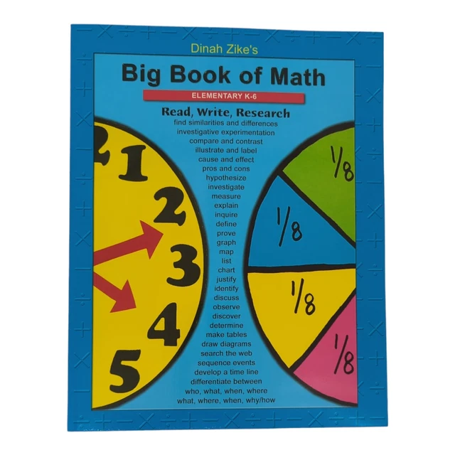*BRAND NEW* Big Book of Math Elementary K-6, Zike, Homeschool Teacher Class