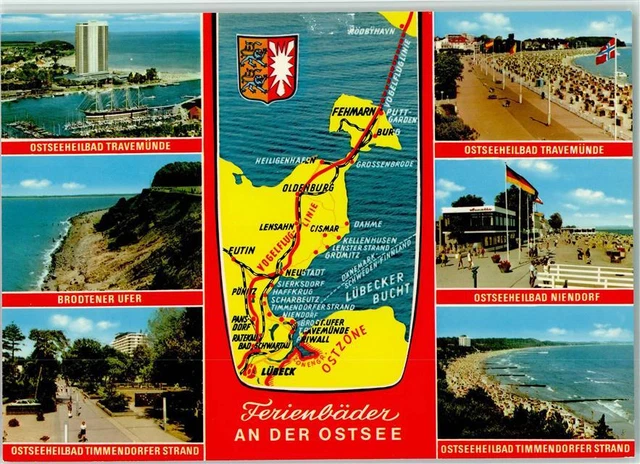 40025679 - 2401 Travemuende Riesenkarte Brodtener Ufer Timmendorfer Strand