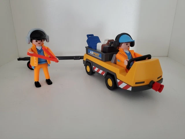 Pièce Détachée Playmobil Aéroport - Barre Grise Pour Tracteur D'avion (réf. 5396) - Occasion