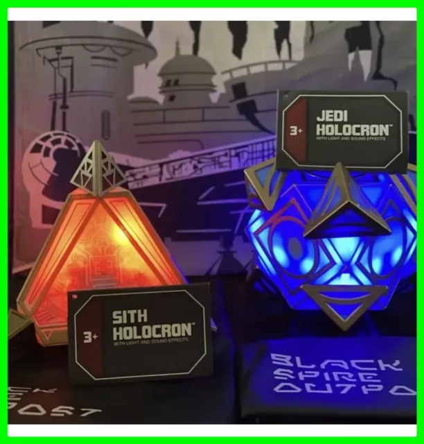 Star Wars Galaxy's Edge Sith and Jedi Holocron Set Disney Parks