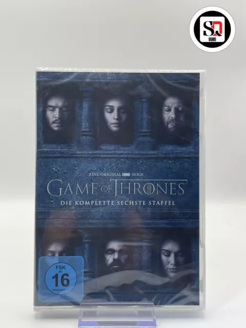 Game of Thrones - komplette Staffel Season 6 (DVD) 5DVDs, Repack