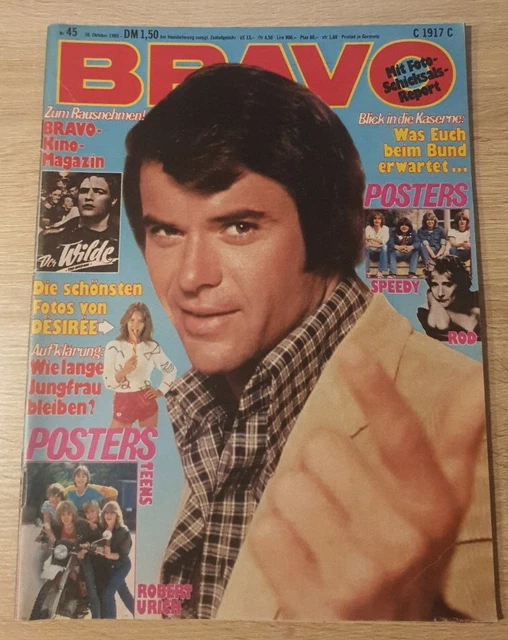 Bravo 45/1980 - Robert Urich - Bee Gees - Cliff Richard - Diana Ross - Komplett