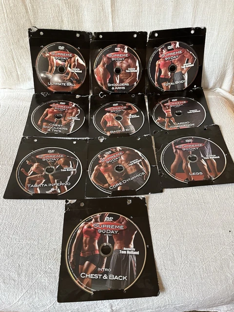SUPREME 90 DAY Workout System Complete 10 DVD Set By Tom Holland 13.45 PicClick