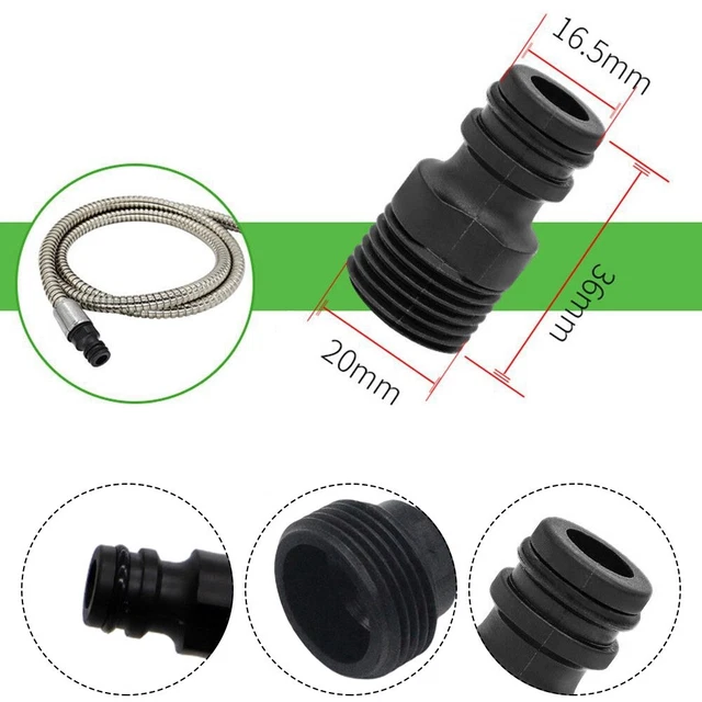 Adattatore rubinetto filettato idraulico tubo acqua 5 pz giardino filettato