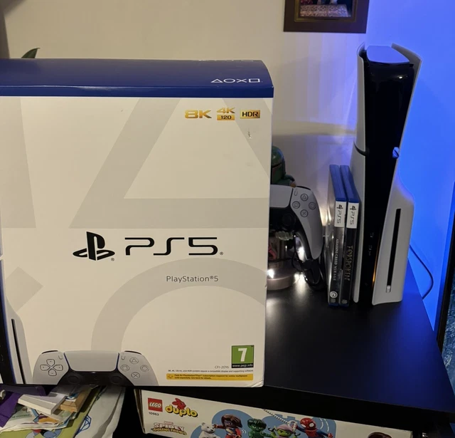 Console Sony PS5 Slim Edition Digitale + 2ème manette DualSense Blanc