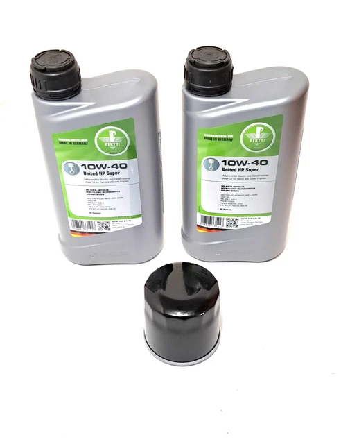 ÖL FILTER ÖL 10w40 für Husqvarna HV635AE HV565AE 2 Zylinder Motor