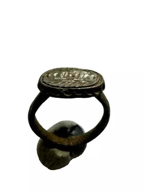 Ancient Roman or Byzantine Bronze Ring 65