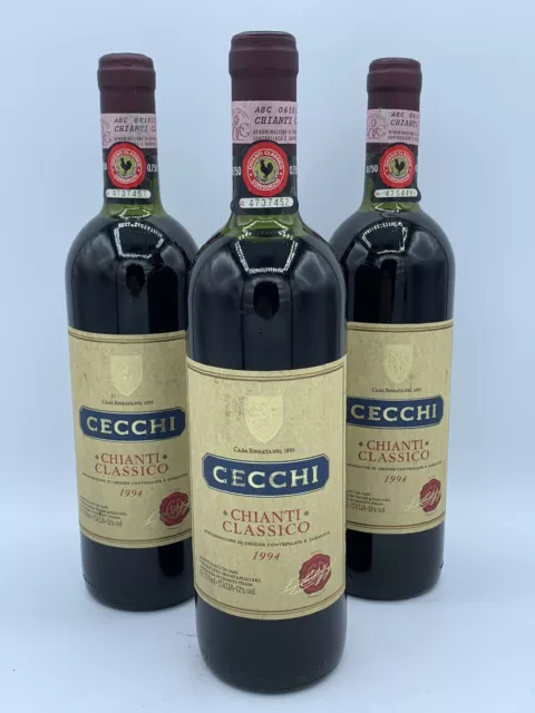 1 X Vino Chianti Classico 1994 DOC Casa Vinicola Luigi Cecchi ml 750 Vol. 12%