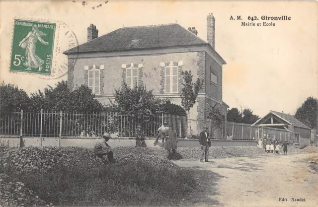 Cpa 91 Gironville / Mairie / Ecole
