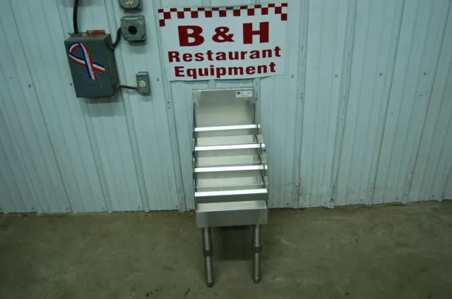 John Boos 12" Underbar Stainless Steel 4 Step Liquor Bottle Display UBLD-2112