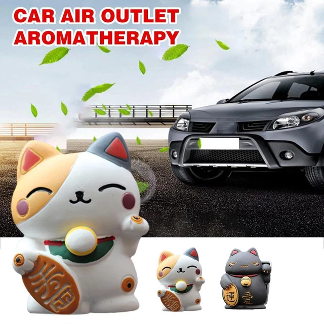 Lucky Cat Car Air Freshener Outlet Vent Perfume Clip Auto Accessoxpc B1Y8