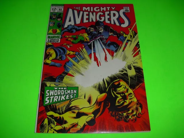 Avengers #65 in F/VF 7.0 COND from 1968! Marvel fine very unrestored B933