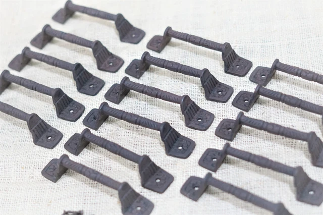 16 Cast Iron Rust Barn Handle Gate Pull Shed Door Handles Fancy Drawer Pulls 2