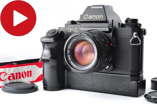 CANON NEW F-1 AE Finder FN Power Winder nFD 50mm f/1.4 Lens Kit w