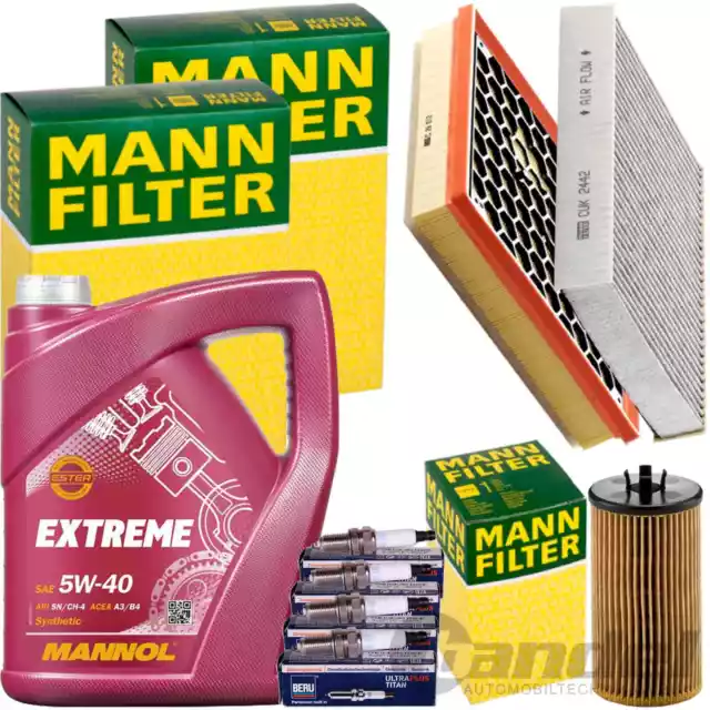 MANN INSPEKTIONSPAKET+5L MANNOL 5W-40 ÖL passend für OPEL INSIGNIA A 1.6 TURBO