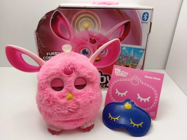 Boxed Furby Connect Pink & Sleep Mask - Interactive Bluetooth - Tested & Working