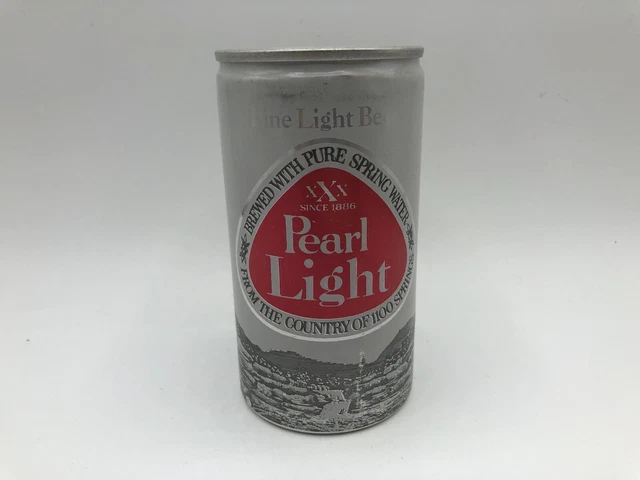 PEARL Fine Light Beer Can 12 oz  Pull Tab Flat Top Pearl Brewing San Antonio TX