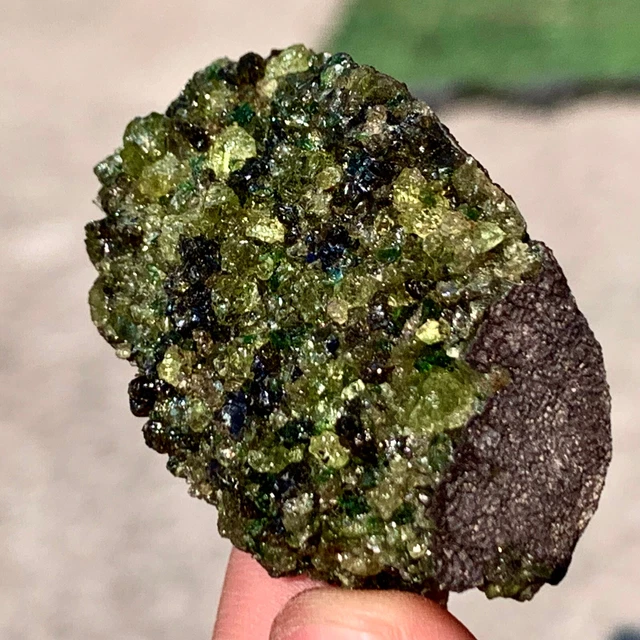36G Natural Beautiful Olive Peridot Crystal Specimen from Supat cure