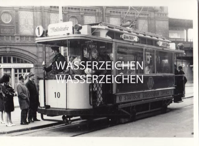 ORIG. FOTO STRASSENBAHN CA.1987 BHF.BÖRSE MARX ENGELS PLATZ ca.10x14,5cm(G783)