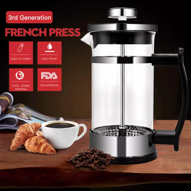 Glas Kaffeebereiter French Press Kaffeekanne Kaffeemaschine Teekanne Kaffeepress