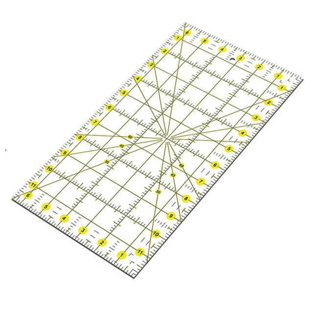 Vielseitiges Design für diverse Nähtechniken Acryl Patchwork Lineal