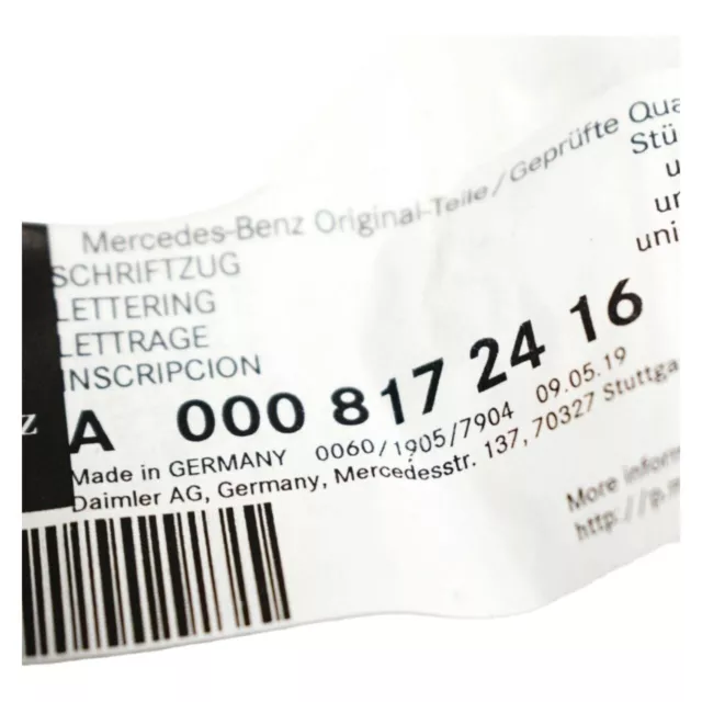 Mercedes AMG GT Roadster C190 Emblema distintivo AMG sedile anteriore A000817241 2