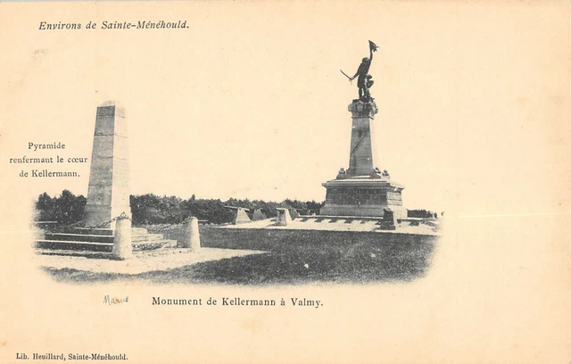 Cpa 51 Env. Sainte Menehould Monument From Kellermann To Valmy