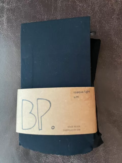 BP. Junior Womens Black Opaque Solid Classic Tights Size S/M MADE IN US SH-FAST 3