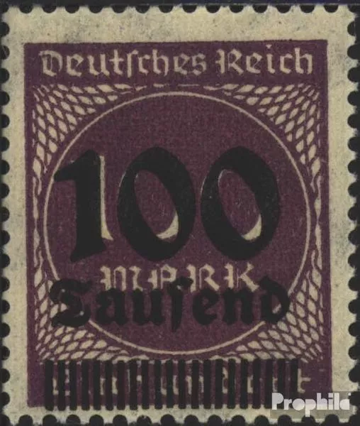 Allemand Empire 289a testés neuf 1923 Hyperinflation