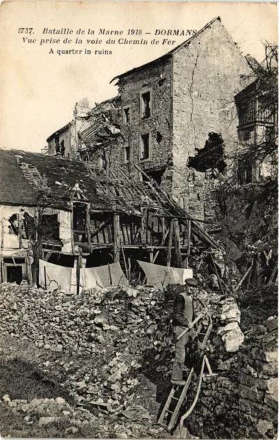 MILITARY CPA Battle of the Marne, Dormans-Track View (315721)