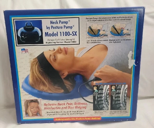 BOMBA DE POSTURA 1100-SX Cuello Disco Hidratador Columna Cervical Terapia Alivio del Dolor