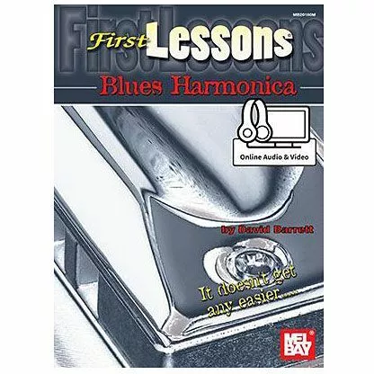 Lehrbuch MelBay First Lessons Blues Harmonica Musik Buch NEU