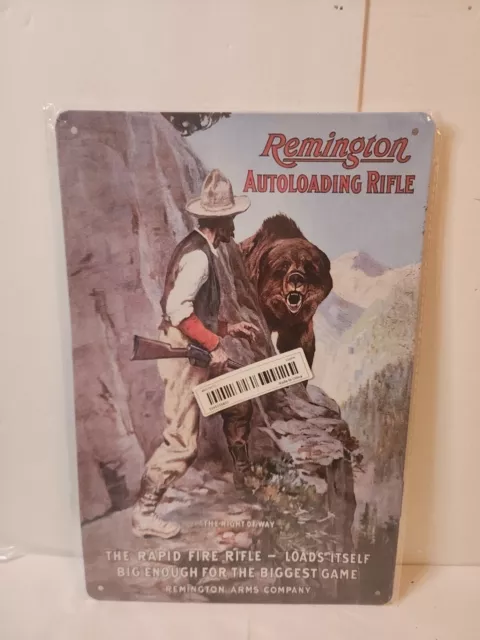 Remington Autoloading Rifle Metal Wall Sign