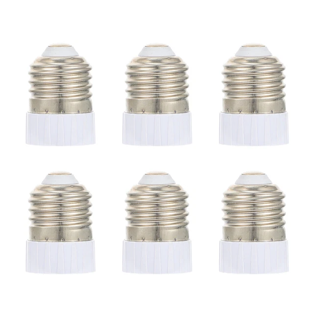 6 pezzi convertitore lampada durevole da E27 a MR16 attacco lampada adattatore accessori