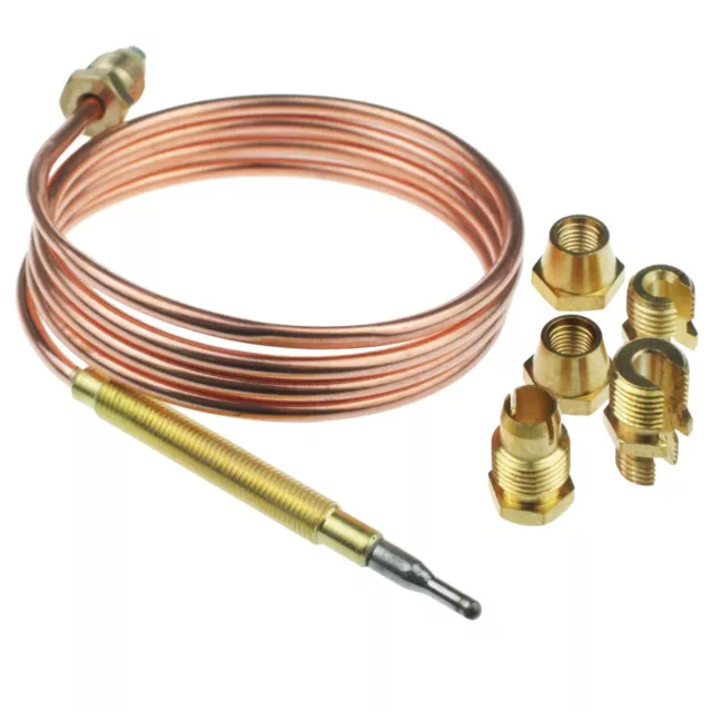 UNIVERSAL THERMOCOUPLE 900mm LONG WITH M6 THREADED END MULTIPLE MOUNTING OPTIONS
