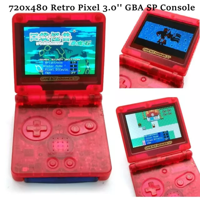 Drop in 3.0 Inch 15 Levels Brightness V5 IPS LCD Mod Game Boy Advance SP Console