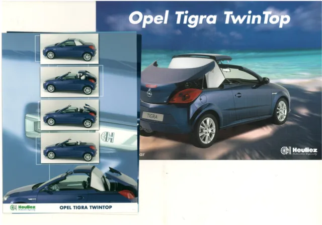 Catalogue brochure prospekt Opel Tigra Twintop Heuliez 2004 INT