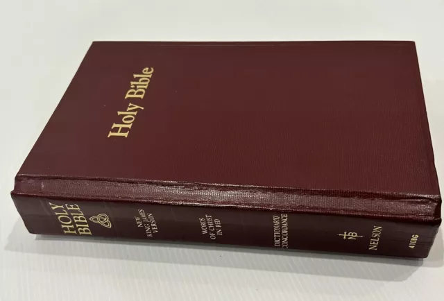 Holy Bible New King James Version 1982 - Nelson Gold Page Markers VGC