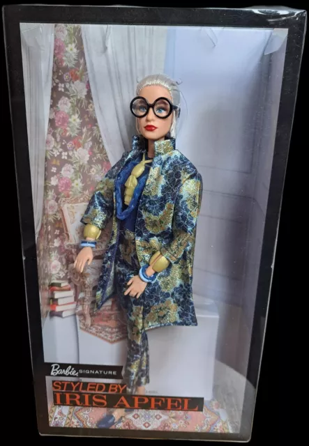 IRIS APFEL NIB 2018 Barbie Signature Styled by Iris Apfel Barbie Doll - R.I.P.