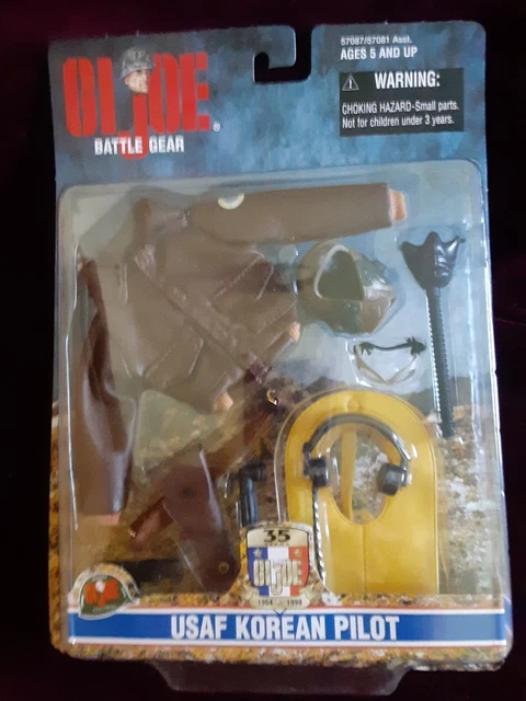 GI Joe Battle Gear USAF Korean Pilot Action Figure Accessories Hasbro 1999
