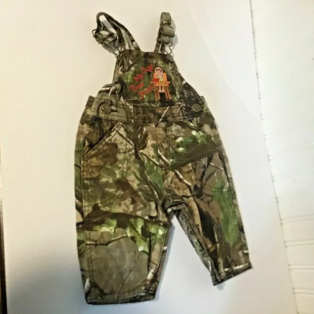 Lil Joey toddler Boys Sz S Kritter Camo Overalls My First Tree Stand High Chair