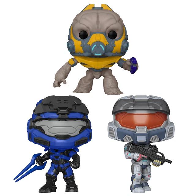 Funko Pop Lotto Pacchetto Di 3 Halo Infinite - Grunt Conscript,Spartan Segno V &