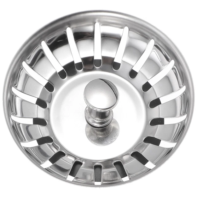 1pc Stainless Steel Sink Cover Sink Strainer Basket Sink Filter Cover