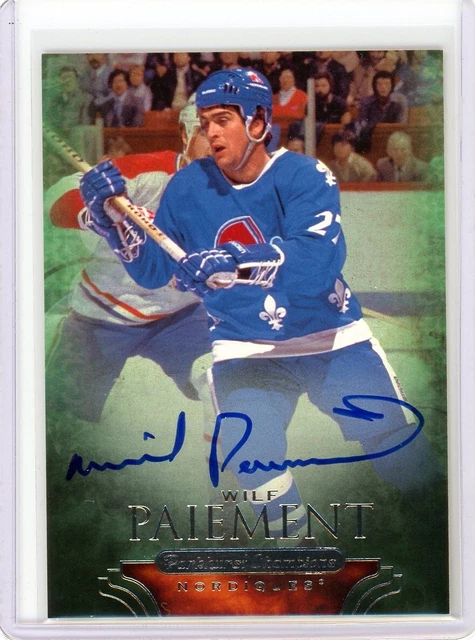 2011-12 Upper Deck Parkhurst Champions Auto Wilf Paiement #66 Auto On Card