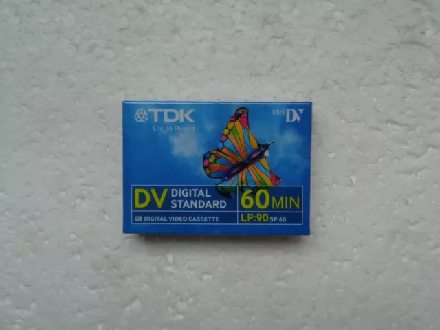 Cassette MiniDV Vierge TDK Digital Standard 60 - K7 Mini DV 60min Neuf ..